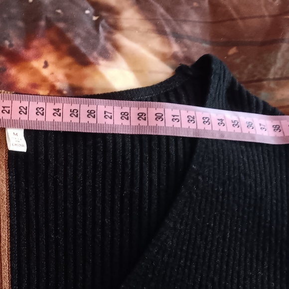 Hazel Moon Women's Tie Front Long Sleeve Rib Knit Shrug Sweaters Cardigan - Picture 9 of 14